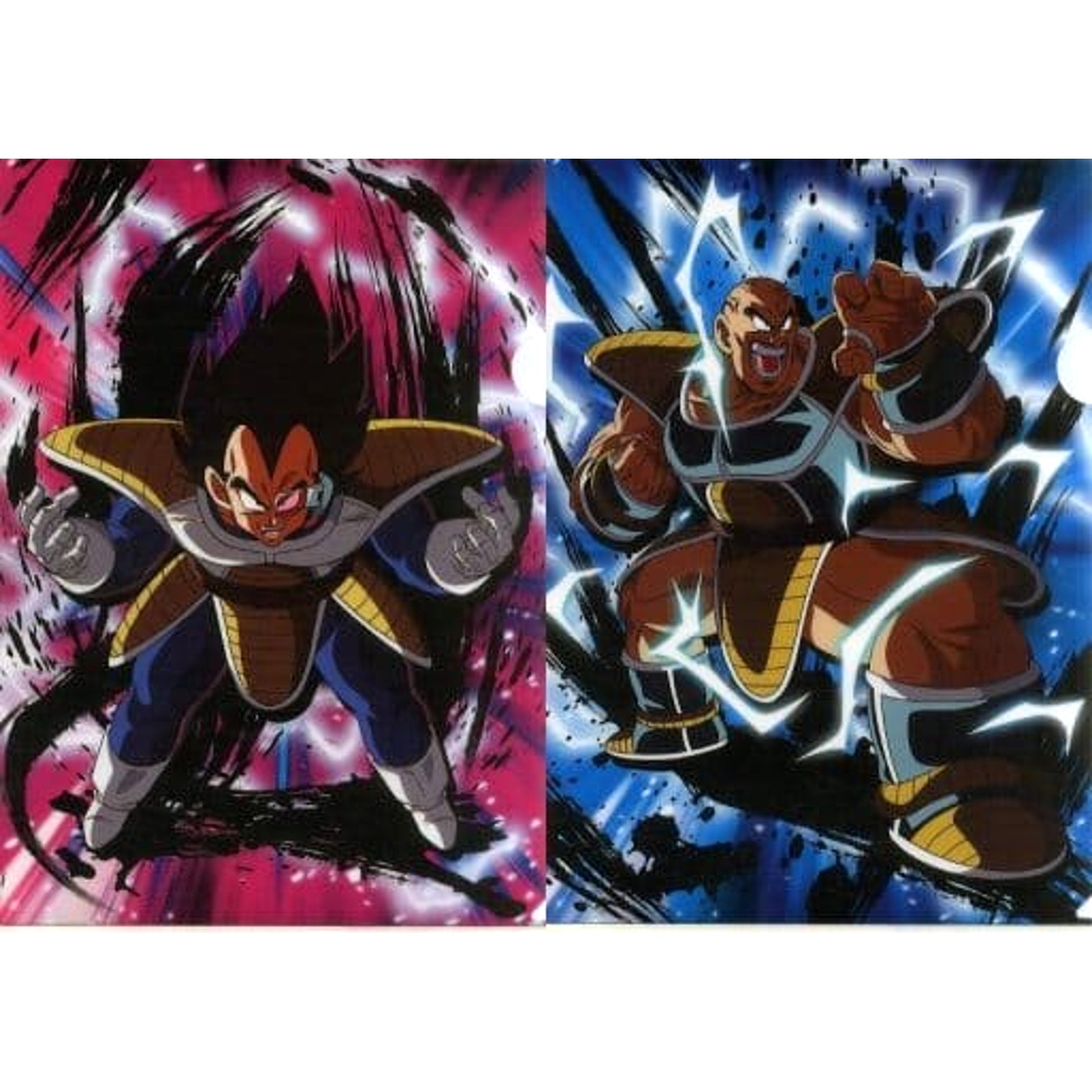 Dragon Ball Vegeta Nappa Ichiban Kuji Rising Fighters With Dragonball Legends A4 File Folder Set Prize I [USED]