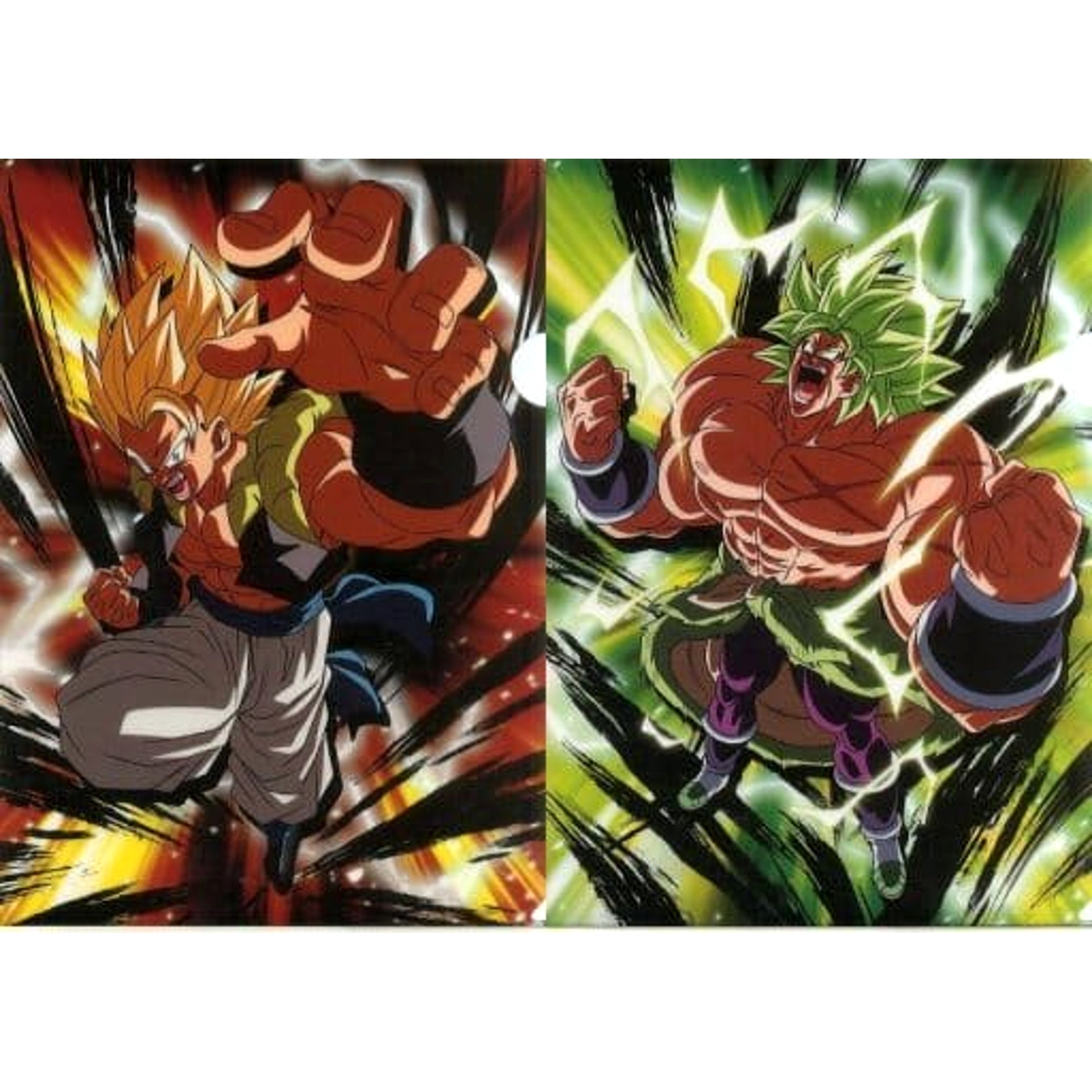 Dragon Ball Super Saiyan Gogeta Broly Ichiban Kuji Rising Fighters With Dragonball Legends A4 File Folder Set Prize I [USED]