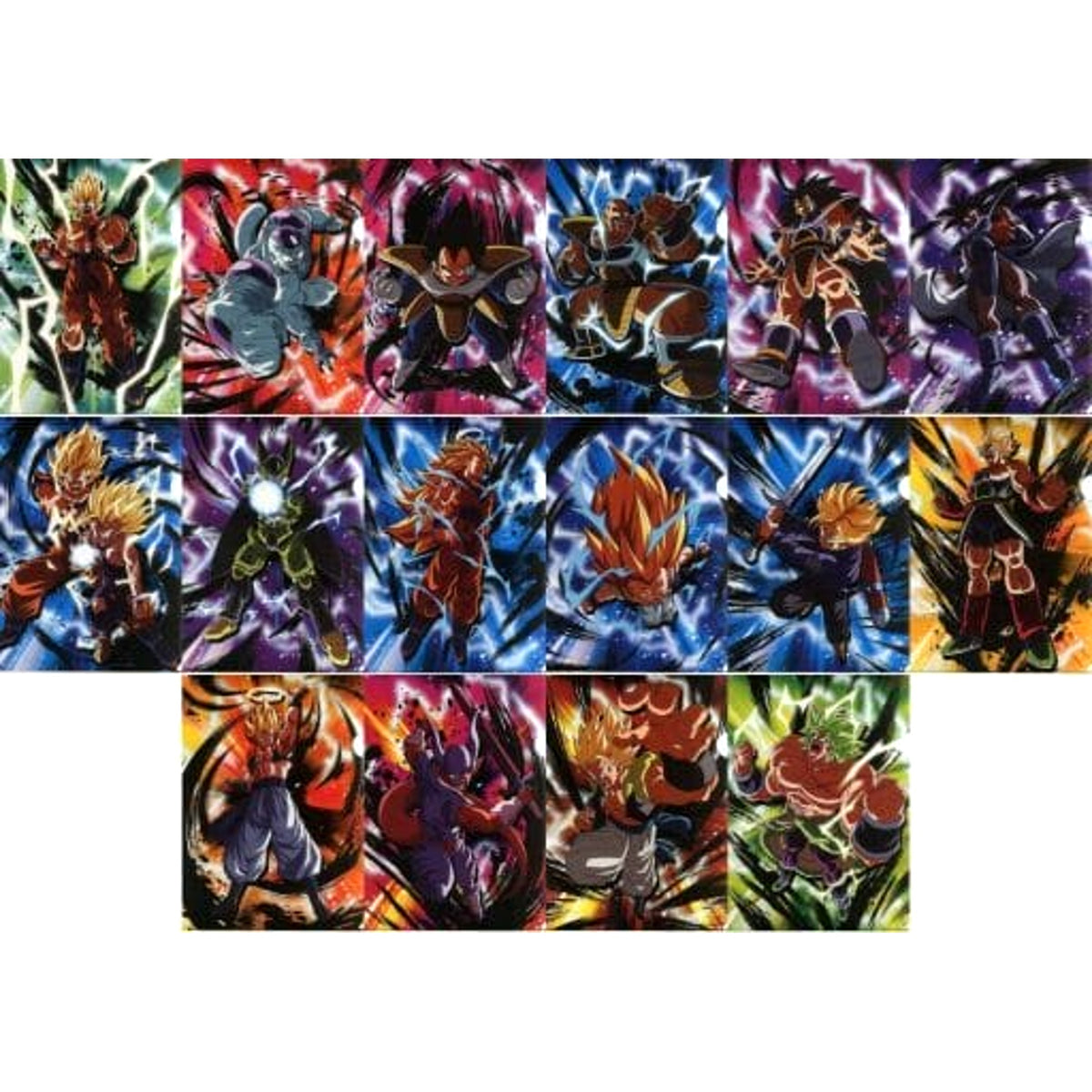 Dragon Ball Vegeta & Others All 8 Types Set Ichiban Kuji Rising Fighters With Dragonball Legends A4 File Folder Set Prize I [USED]