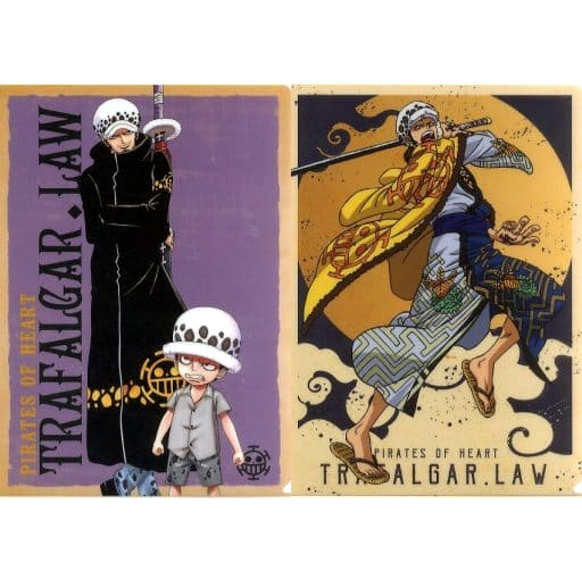 One Piece Trafalgar Law Ichiban Kuji Full Force A4 Clear File Set 2 Pieces Prize I [USED]