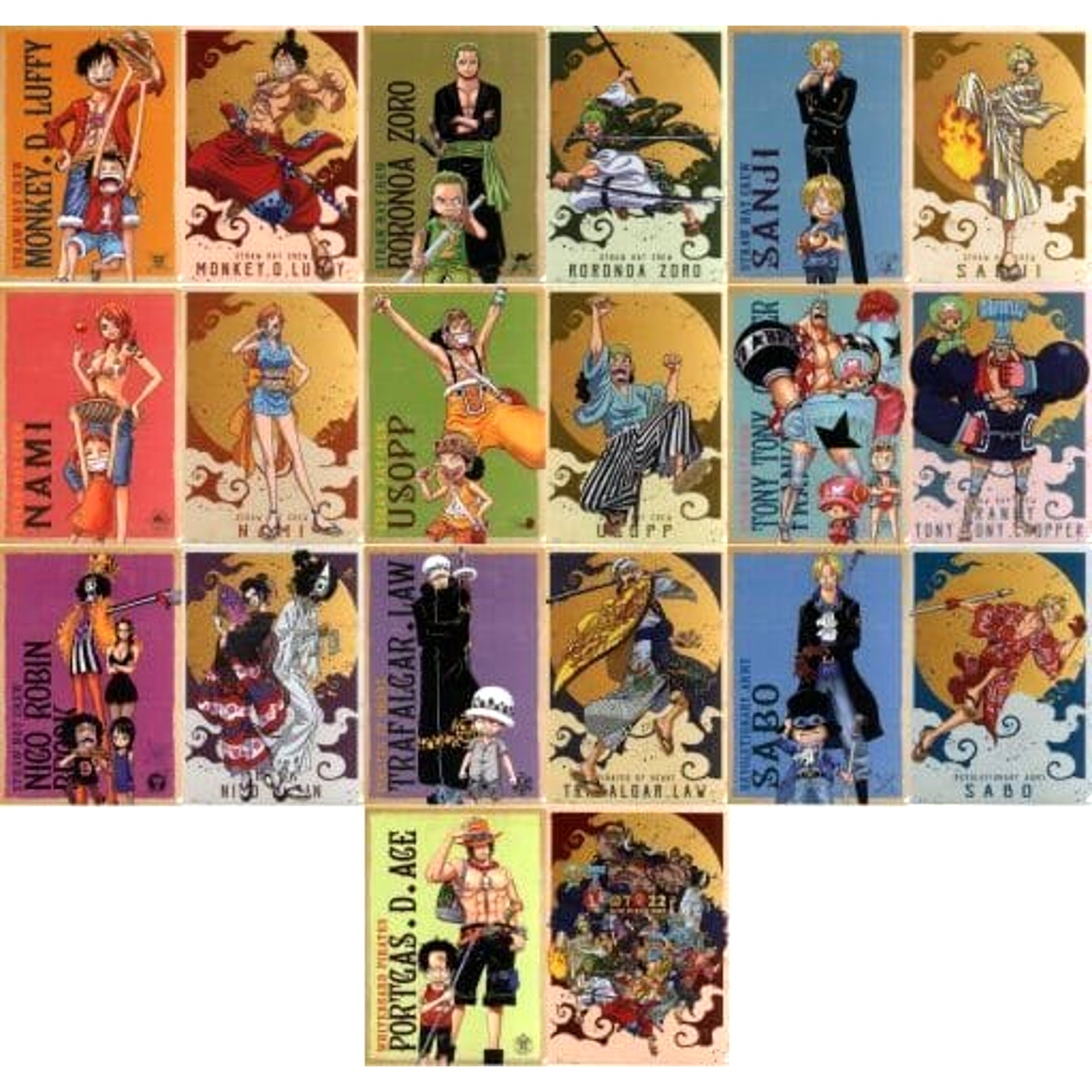 One Piece Monkey D. Luffy & Others All 10 Types Set Ichiban Kuji Full Force A4 File Folder Set Day Collection Prize I [USED]