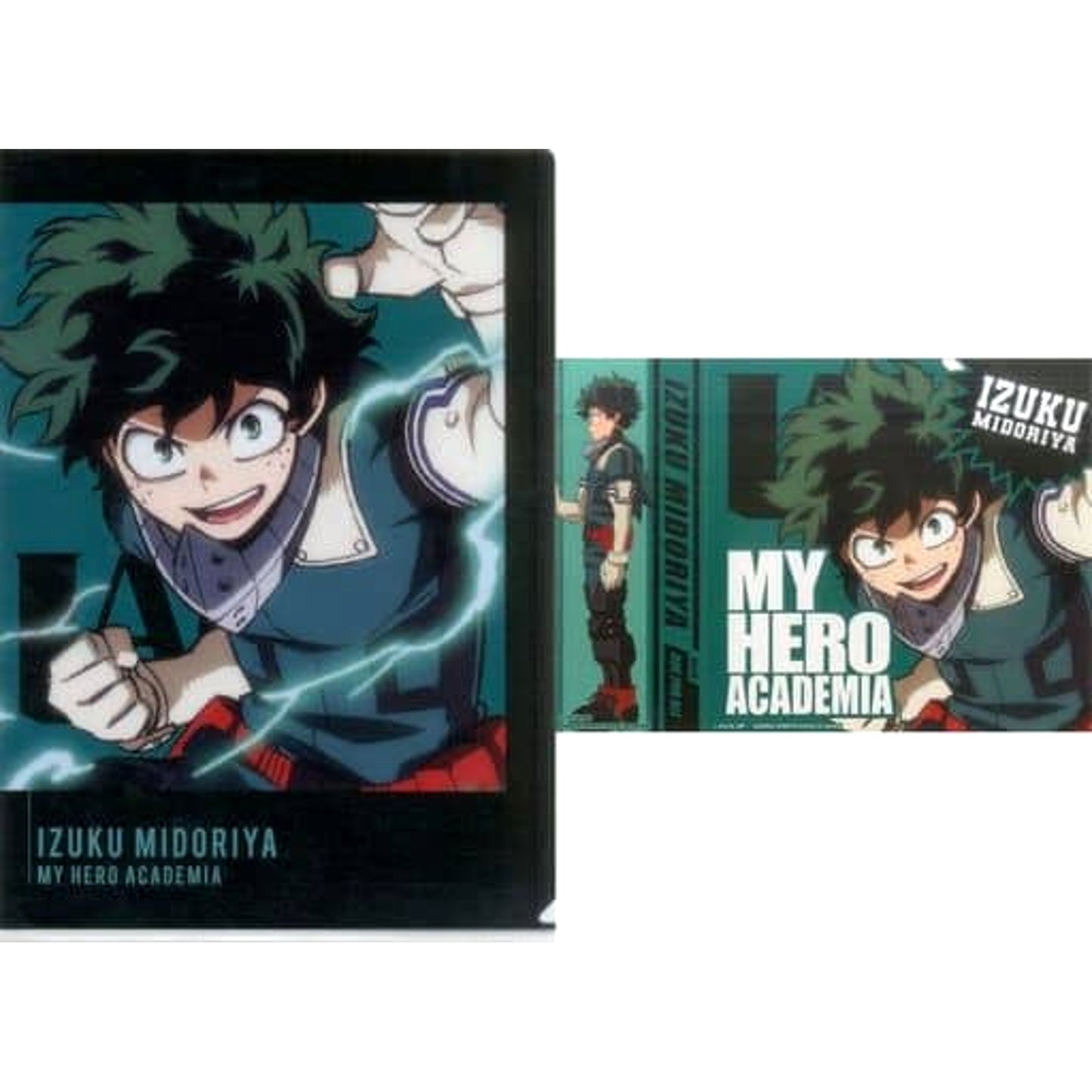 My Hero Academia Izuku Midoriya Ichiban Kuji I'm Ready! A4 Clear File & Sticker Set Prize G [USED]
