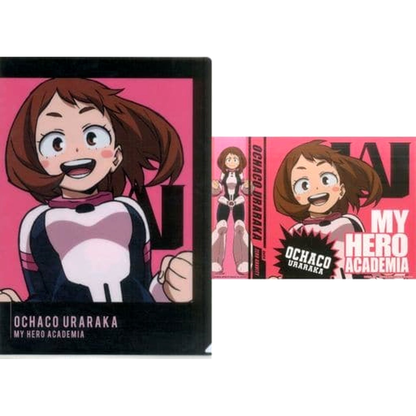 My Hero Academia Ochaco Uraraka Ichiban Kuji I'm Ready! A4 Clear File & Sticker Set Prize G [USED]