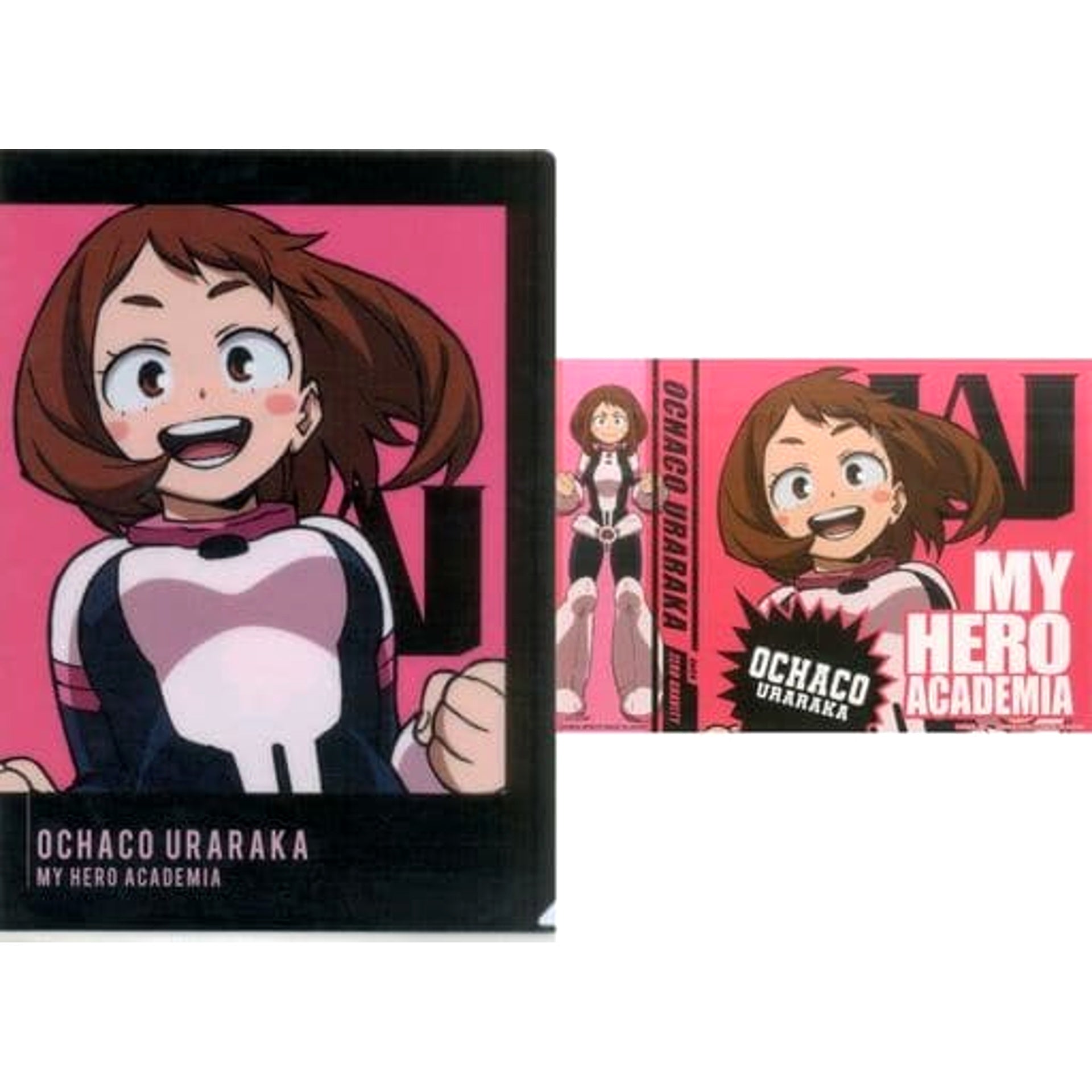 My Hero Academia Ochaco Uraraka Ichiban Kuji I'm Ready! A4 Clear File & Sticker Set Prize G [USED]