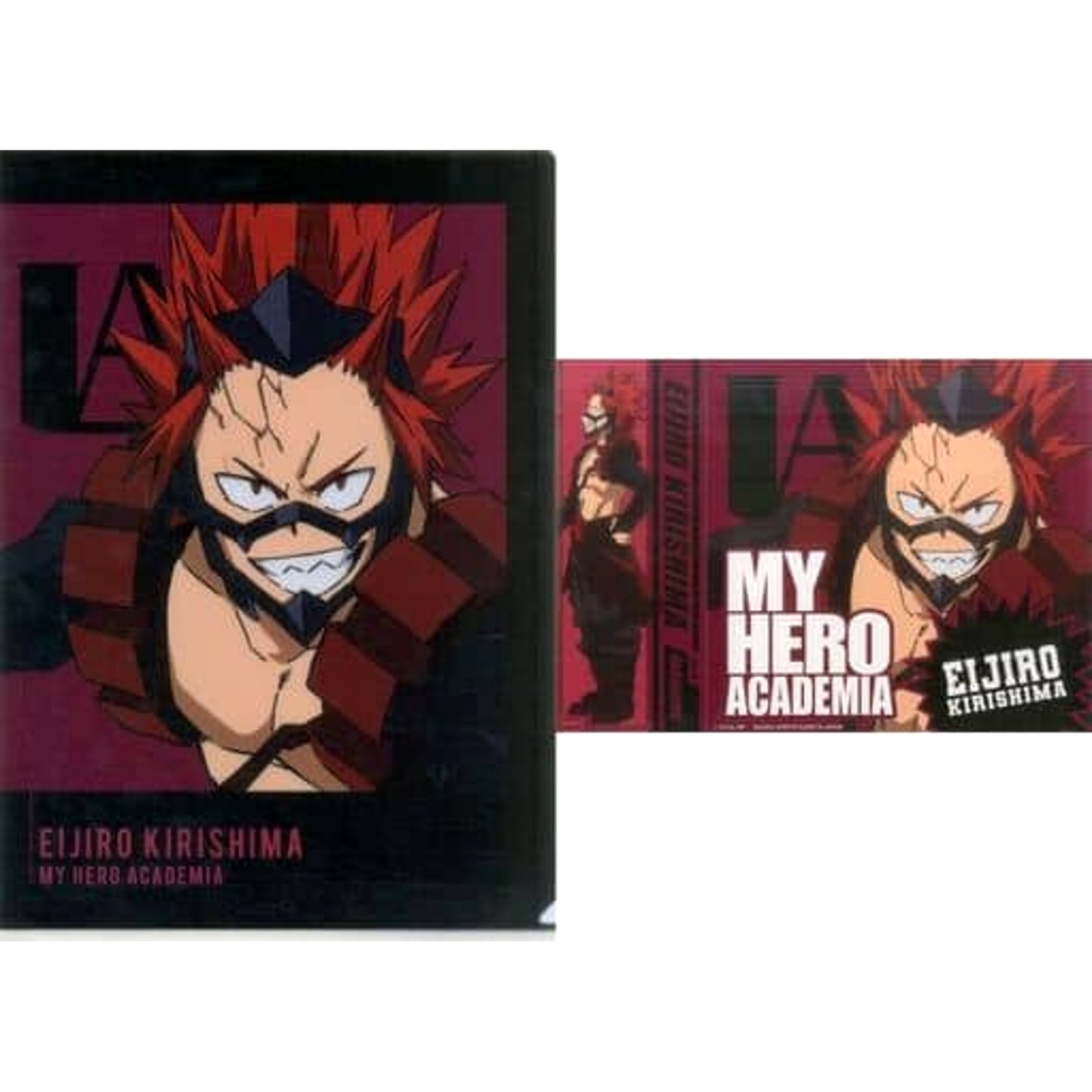 My Hero Academia Eijirou Kirishima Ichiban Kuji I'm Ready! A4 Clear File & Sticker Set Prize G [USED]