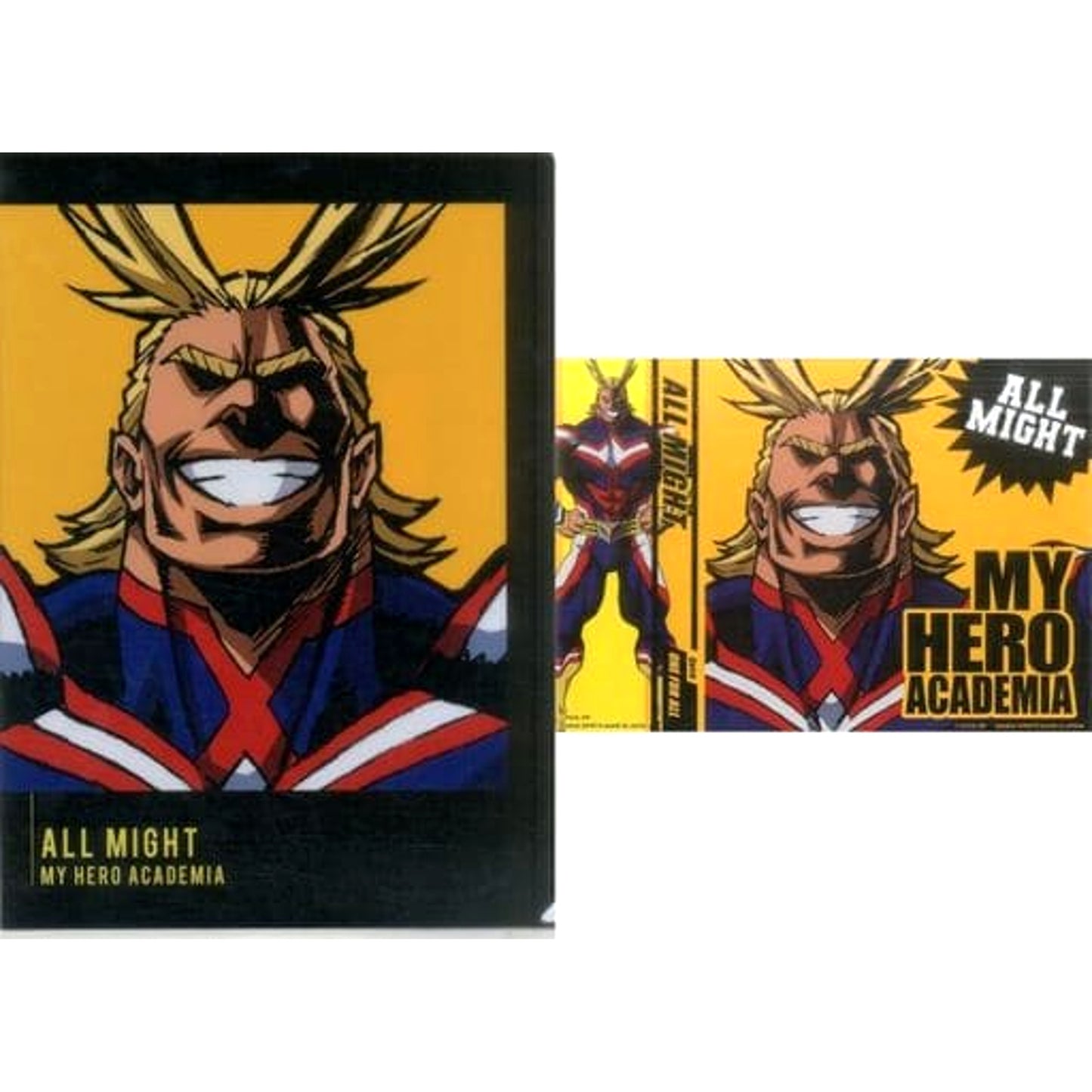 My Hero Academia All Might Ichiban Kuji I'm Ready! A4 Clear File & Sticker Set Prize G [USED]