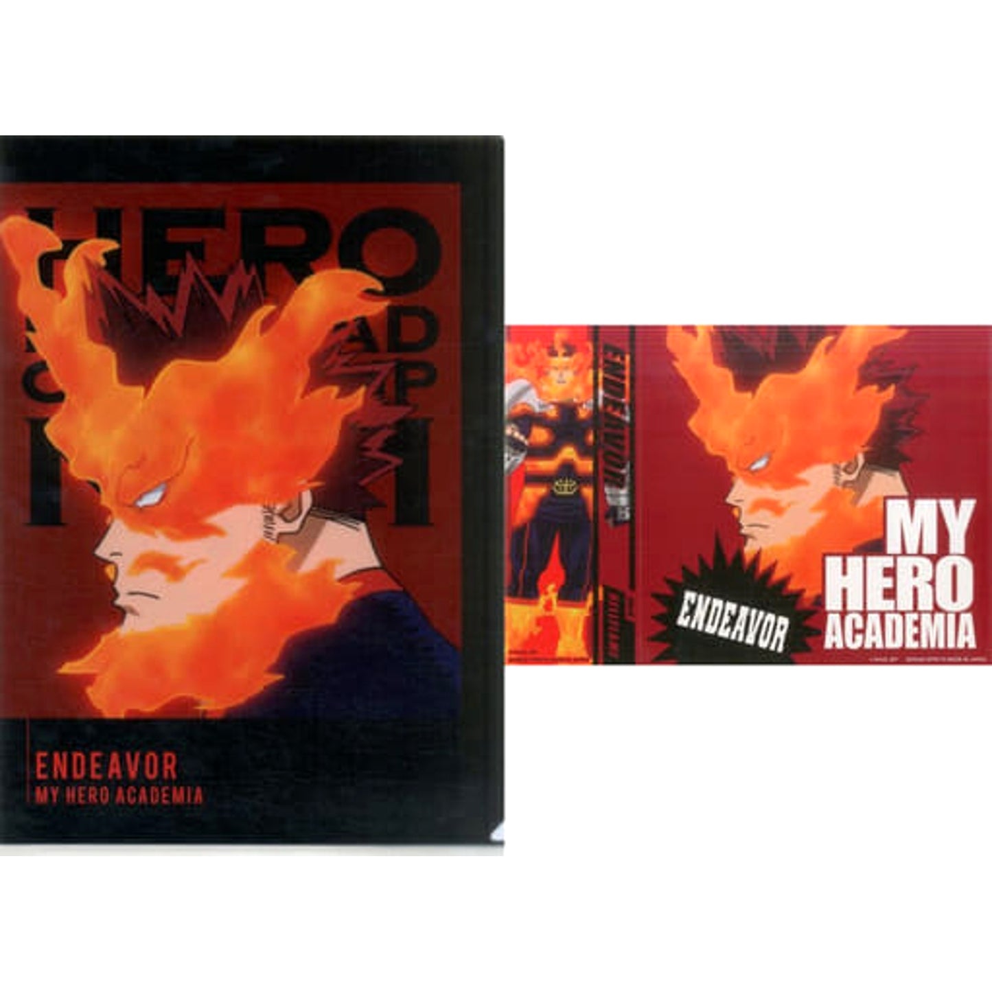 My Hero Academia Endevor Ichiban Kuji I'm Ready! A4 Clear File & Sticker Set Prize G [USED]