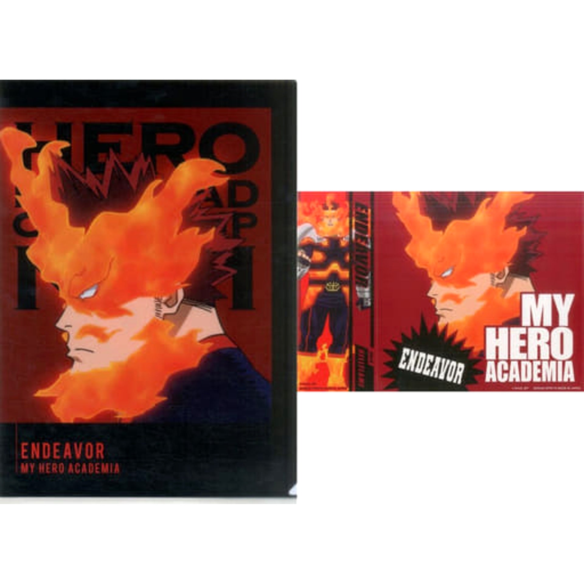 My Hero Academia Endevor Ichiban Kuji I'm Ready! A4 Clear File & Sticker Set Prize G [USED]