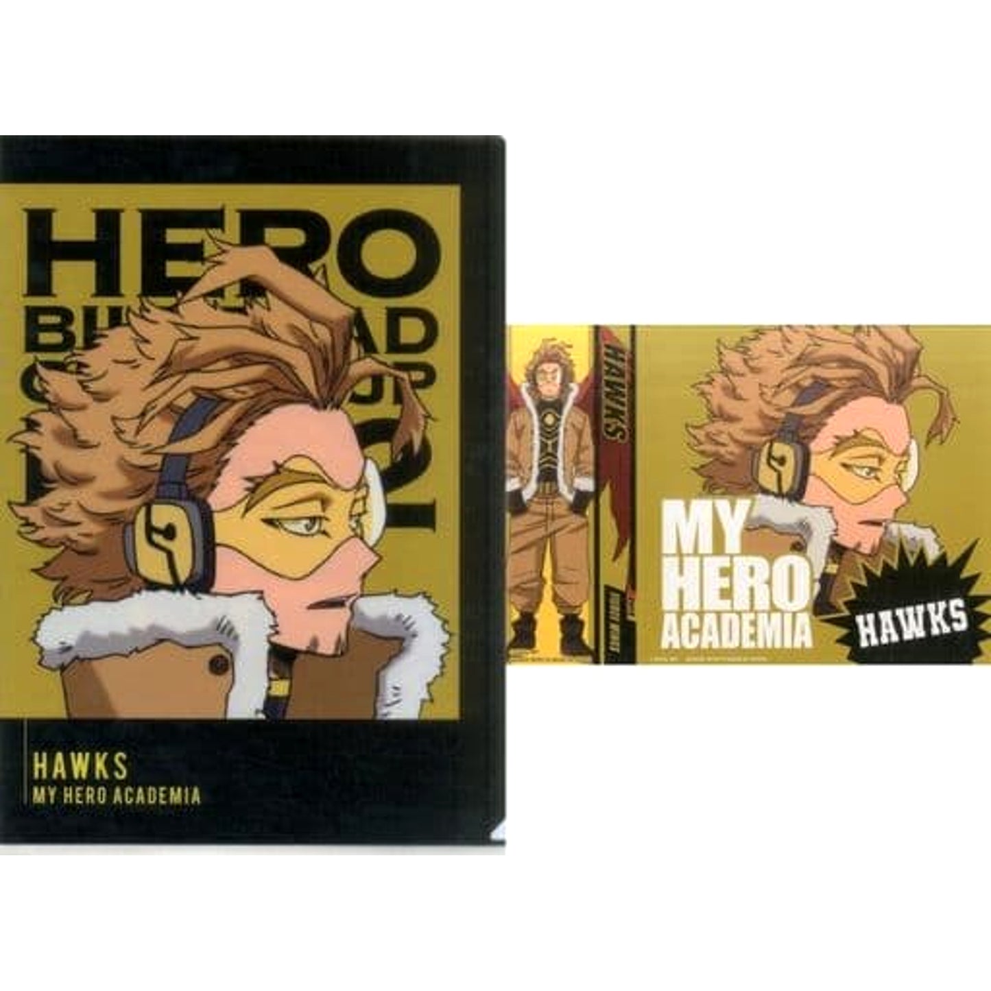 My Hero Academia Hawks Ichiban Kuji I'm Ready! A4 Clear File & Sticker Set Prize G [USED]