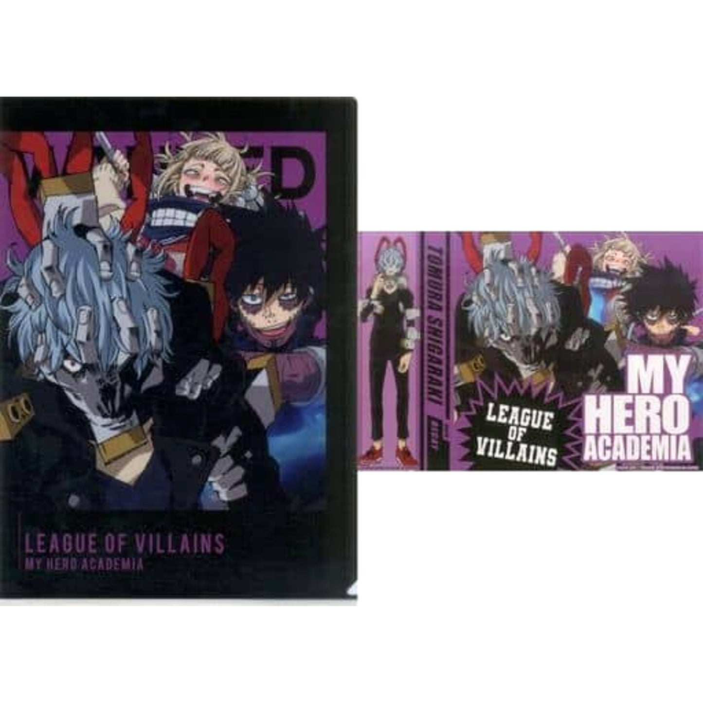 My Hero Academia Dabi Shigaraki Toga Himiko Ichiban Kuji I'm Ready! A4 Clear File & Sticker Set Prize G [USED]