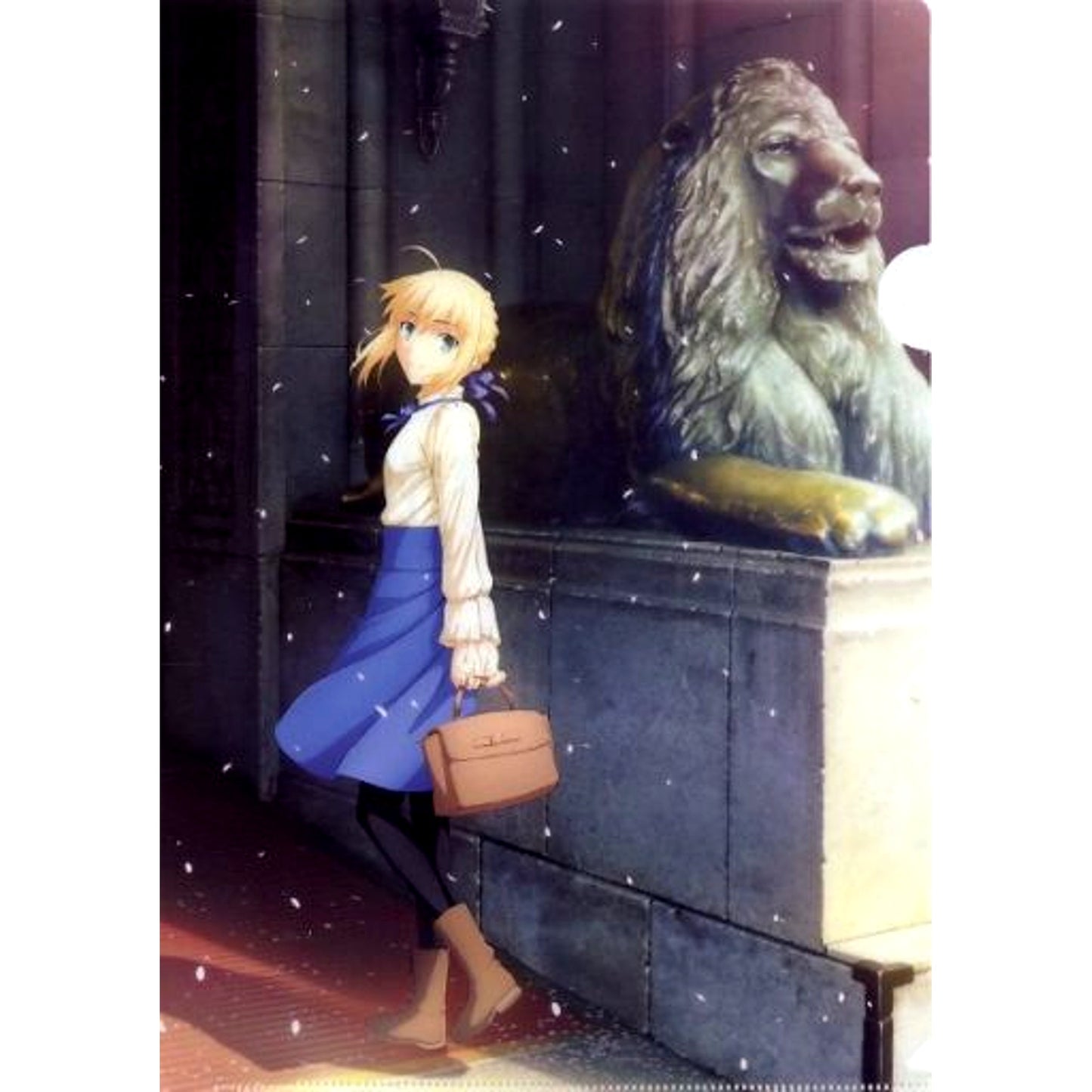 Saber Fate/stay night Heaven's Feel Movie x Mitsukoshi A4 Clear File [USED]