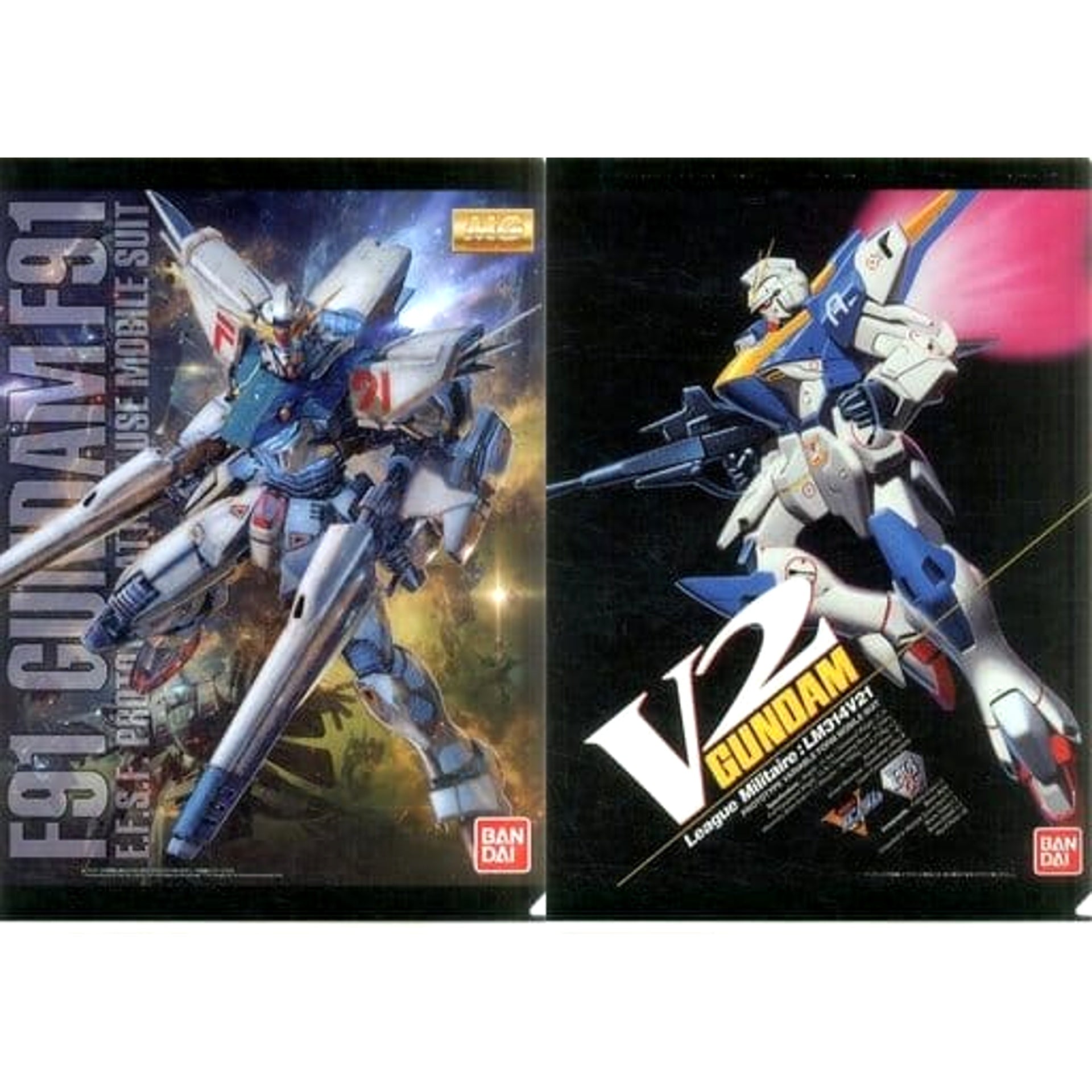 Mobile Suit Gundam Gundam F91 Ver.2.0 V2 Gundam Ichiban Kuji Gunpla 40th Anniversary A4 File Folder Set Prize H [USED]