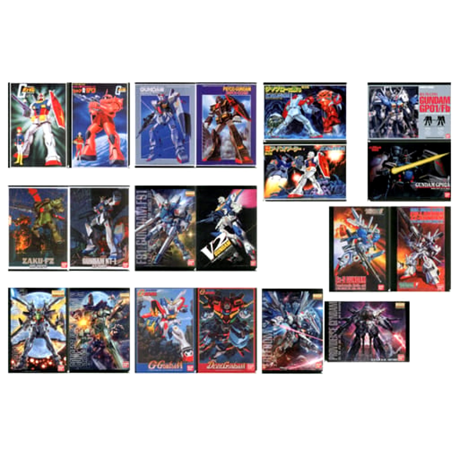Mobile Suit Gundam Gundam & Others All 10 Types Set Ichiban Kuji Gunpla 40th Anniversary A4 File Folder Set Prize H [USED]