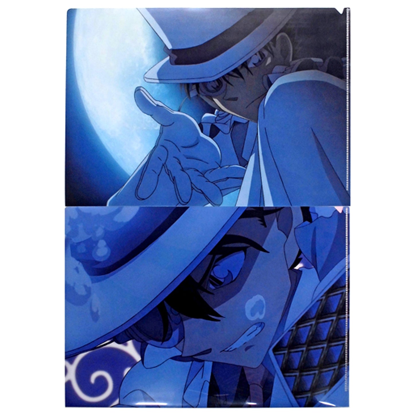 Set of 2 Phantom Thief Kid B Movie 23 Scene Shot A4 Clear File Set Detective Conan: The Fist of Blue Sapphire Detective Conan Plaza [USED]