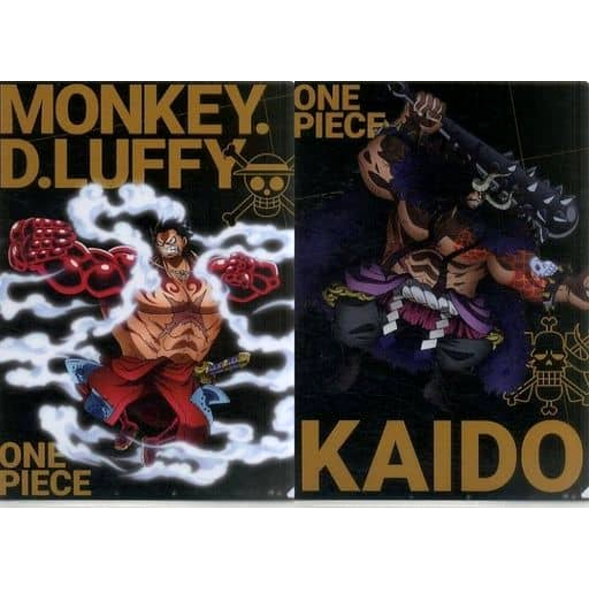 One Piece Kaido Luffy Ichiban Kuji Ha no Yakudo VS Clear File Set Prize H [USED]