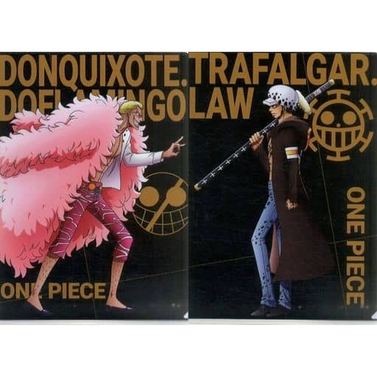 One Piece Doflamingo Trafalgar Law Ichiban Kuji Ha no Yakudo VS Clear File Set Prize H [USED]