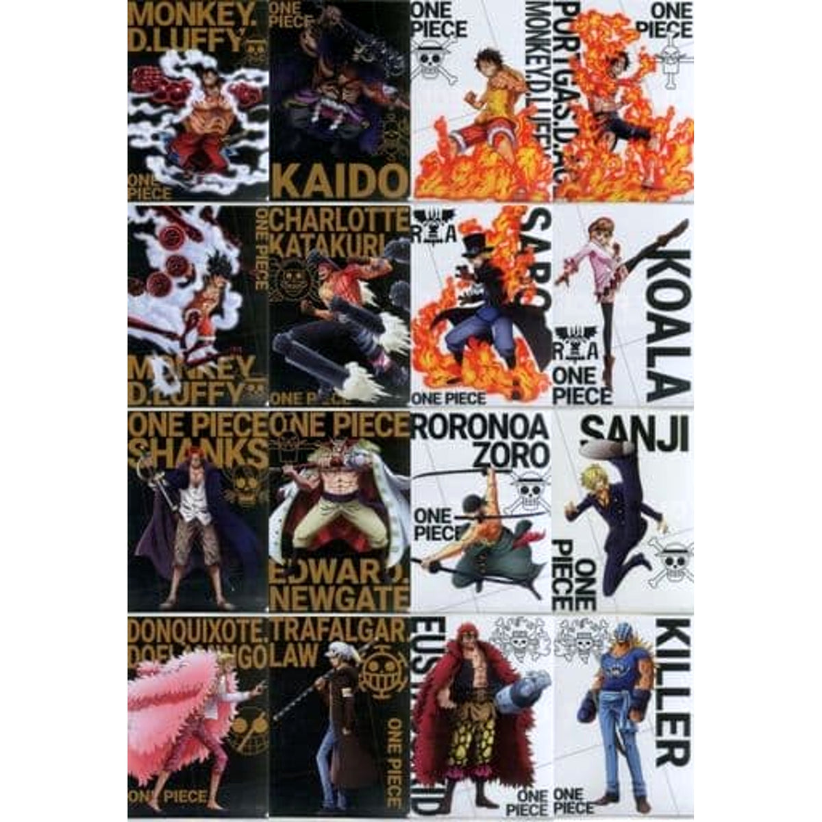 One Piece Kaido & Others All 8 Types Set Ichiban Kuji Ha no Yakudo VS Clear File Set Prize H [USED]