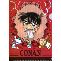 Conan Edogawa Cafe E Prize A5 Mini Clear File Sega Lucky Kuji ONLINE Detective Conan Cafe Kuji 2020 Sazanami Edition [USED]