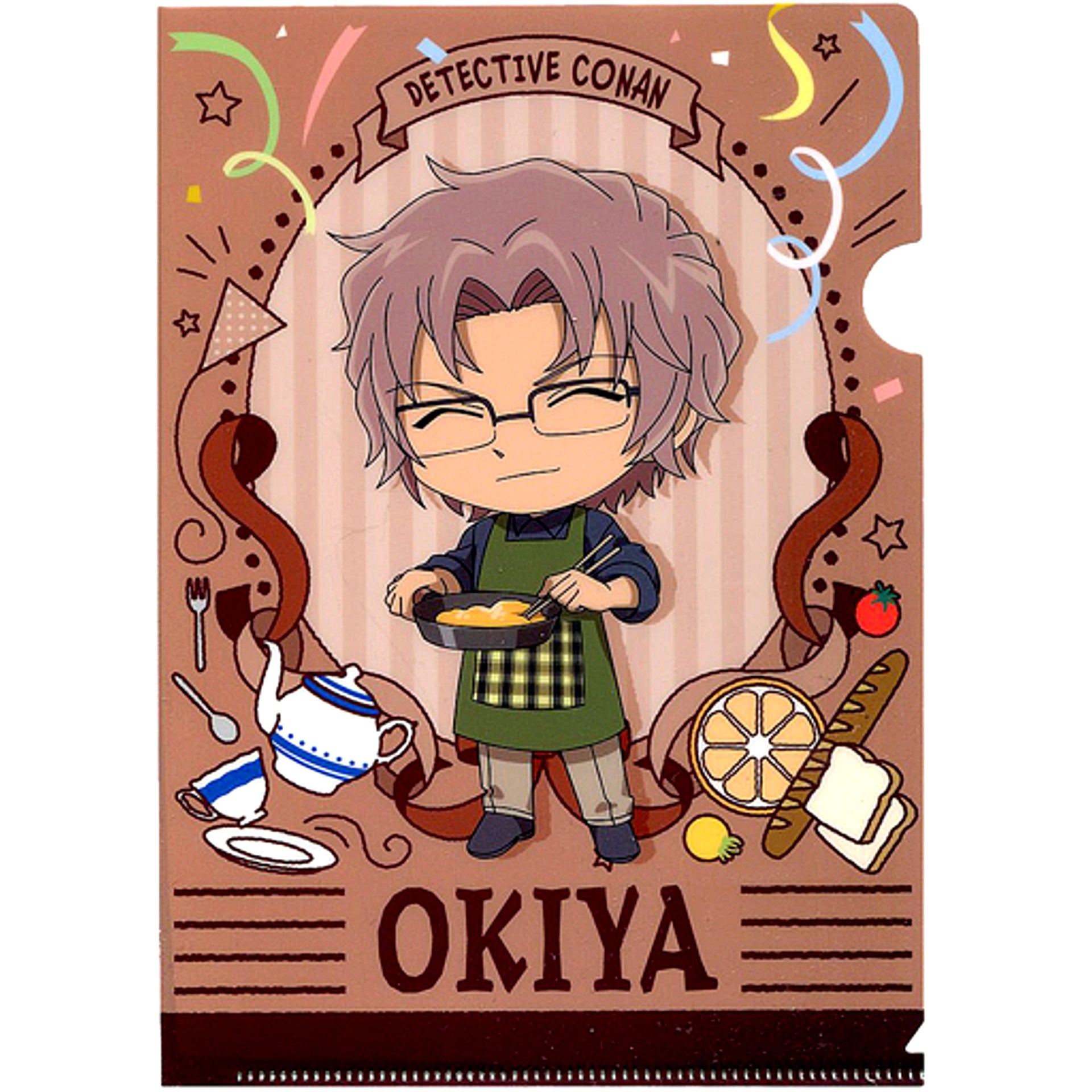 Subaru Okiya Cafe Prize E Detective Conan Cafe Kuji 2020 Sazanami A5 Mini Clear File Sega Lucky Kuji ONLINE [USED]