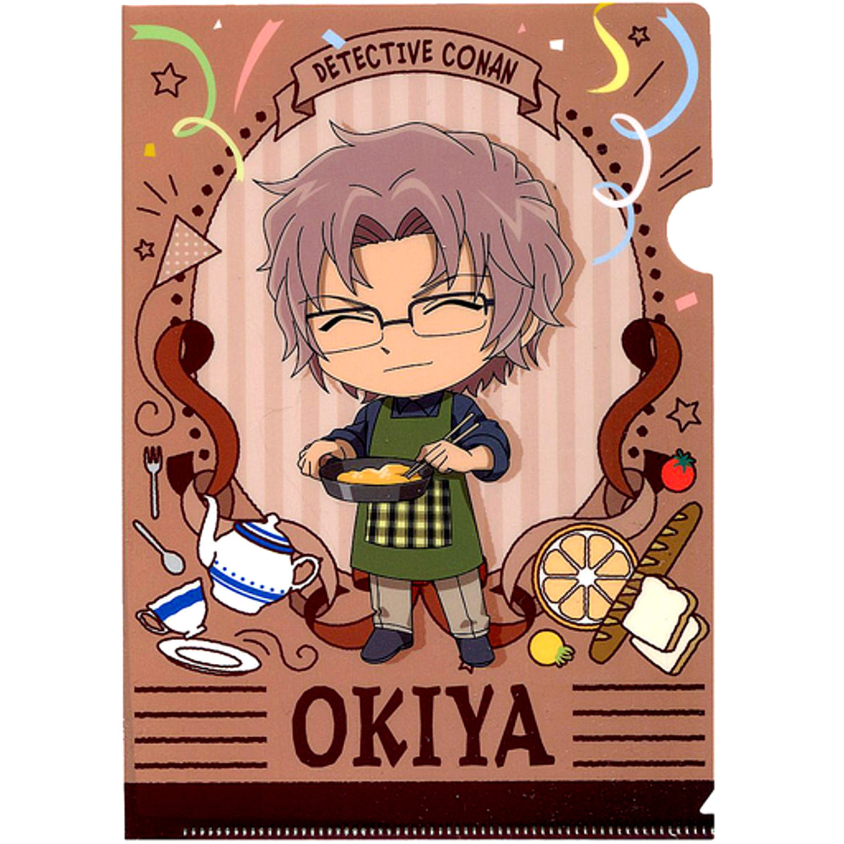 Subaru Okiya Cafe Prize E Detective Conan Cafe Kuji 2020 Sazanami A5 Mini Clear File Sega Lucky Kuji ONLINE [USED]