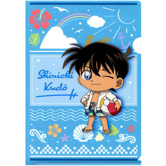 Shinichi Kudo Sazanami Prize E Detective Conan Cafe Kuji 2020 Sazanami A5 Mini Clear File Sega Lucky Kuji ONLINE [USED]