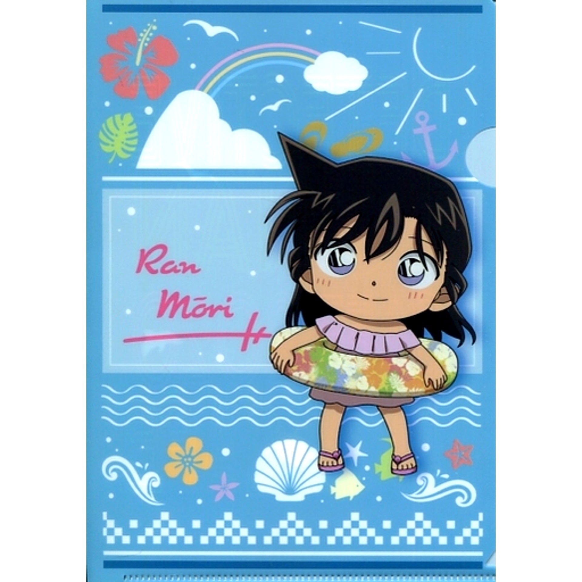 Ran Mouri Sazanami Prize E Detective Conan Cafe Kuji 2020 Sazanami A5 Mini Clear File Sega Lucky Kuji ONLINE [USED]