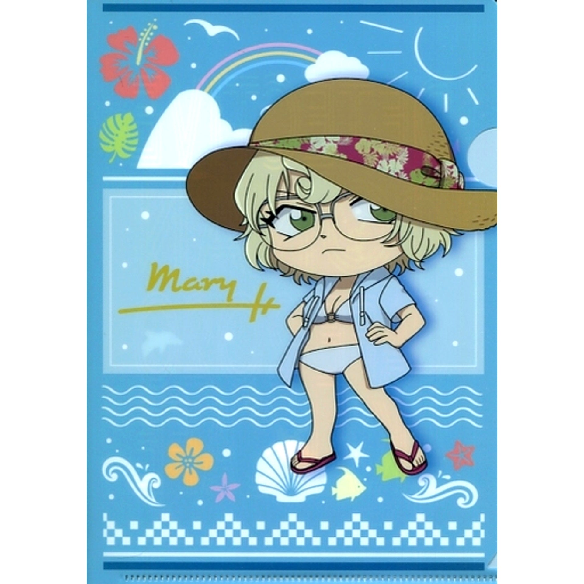 Mary Sazanami Prize E Detective Conan Cafe Kuji 2020 Sazanami A5 Mini Clear File Sega Lucky Kuji ONLINE [USED]
