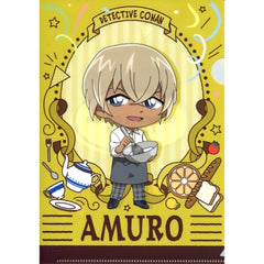 Toru Amuro Cafe SD Prize E Detective Conan Cafe Kuji 2020 Scarlet A5 Mini Clear File Sega Lucky Kuji ONLINE [USED]