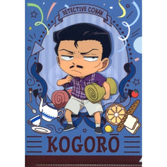 Kogoro Mouri Cafe SD E Prize A5 Mini Clear File Sega Lucky Kuji ONLINE Detective Conan Cafe Kuji 2020 Scarlet Edition [USED]