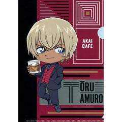 Toru Amuro Scarlet SD Prize E Detective Conan Cafe Kuji 2020 Scarlet A5 Mini Clear File Sega Lucky Kuji ONLINE [USED]
