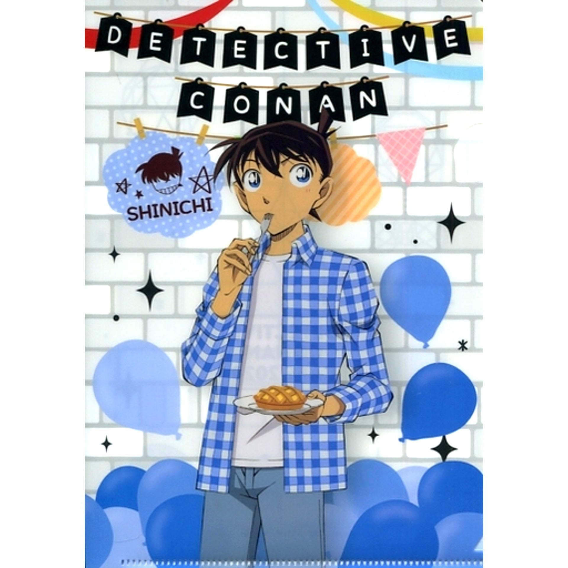 Shinichi Kudo Cafe Normal Prize E Detective Conan Cafe Kuji 2020 Scarlet A5 Mini Clear File Sega Lucky Kuji ONLINE [USED]
