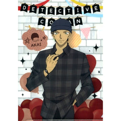Shuichi Akai Cafe Normal Prize E Detective Conan Cafe Kuji 2020 Scarlet A5 Mini Clear File Sega Lucky Kuji ONLINE [USED]