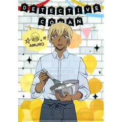 Toru Amuro Cafe Normal Prize E Detective Conan Cafe Kuji 2020 Scarlet A5 Mini Clear File Sega Lucky Kuji ONLINE [USED]