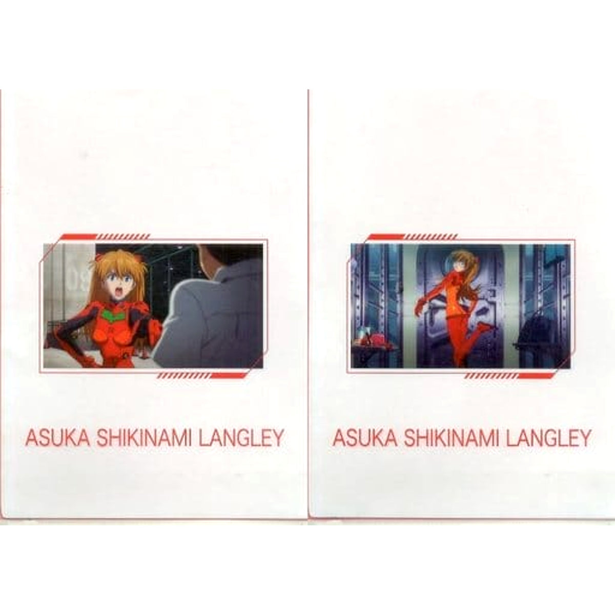Evangelion: 3.0+1.0 Thrice Upon a Time Asuka Shikinami Langley A Ichiban Kuji Unit-01, Awakens...! A4 Clear File Set 2 Pieces Prize H [USED]
