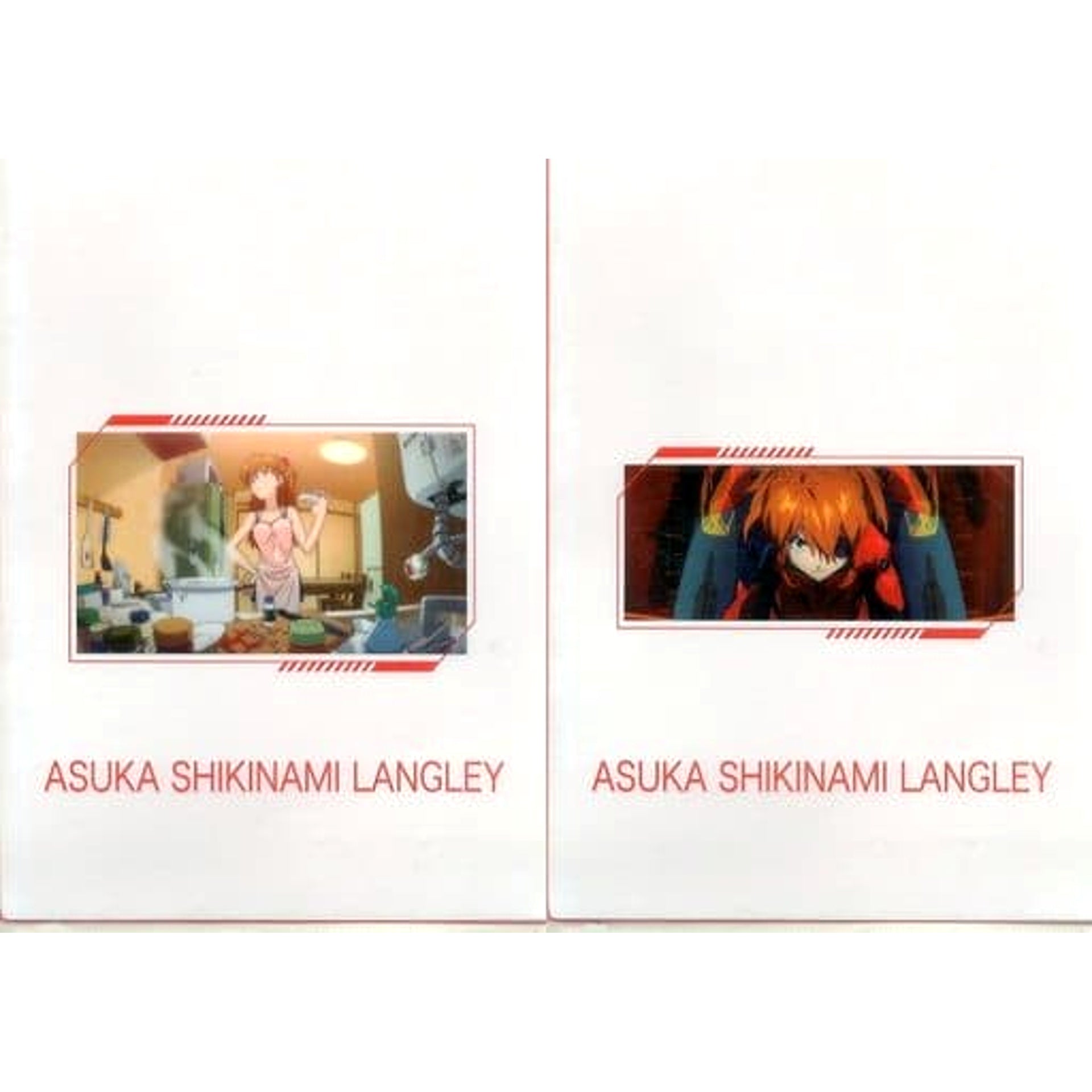 Evangelion: 3.0+1.0 Thrice Upon a Time Asuka Shikinami Langley B Ichiban Kuji Unit-01, Awakens...! A4 Clear File Set 2 Pieces Prize H [USED]
