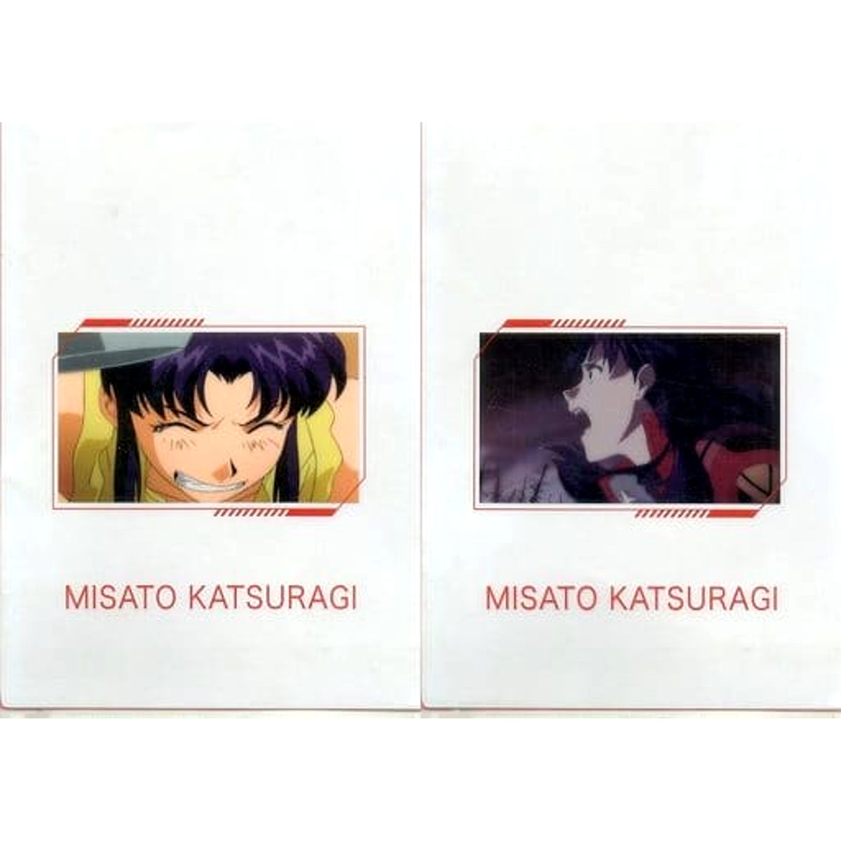 Evangelion: 3.0+1.0 Thrice Upon a Time Katsuragi Misato Ichiban Kuji Unit-01, Awakens...! A4 Clear File Set 2 Pieces Prize H [USED]
