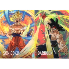 Dragon Ball Z Dokkan Battle Super Saiyan Son Goku Barduck Ichiban Kuji 6th Anniversary A4 File Folder Set Prize H [USED]
