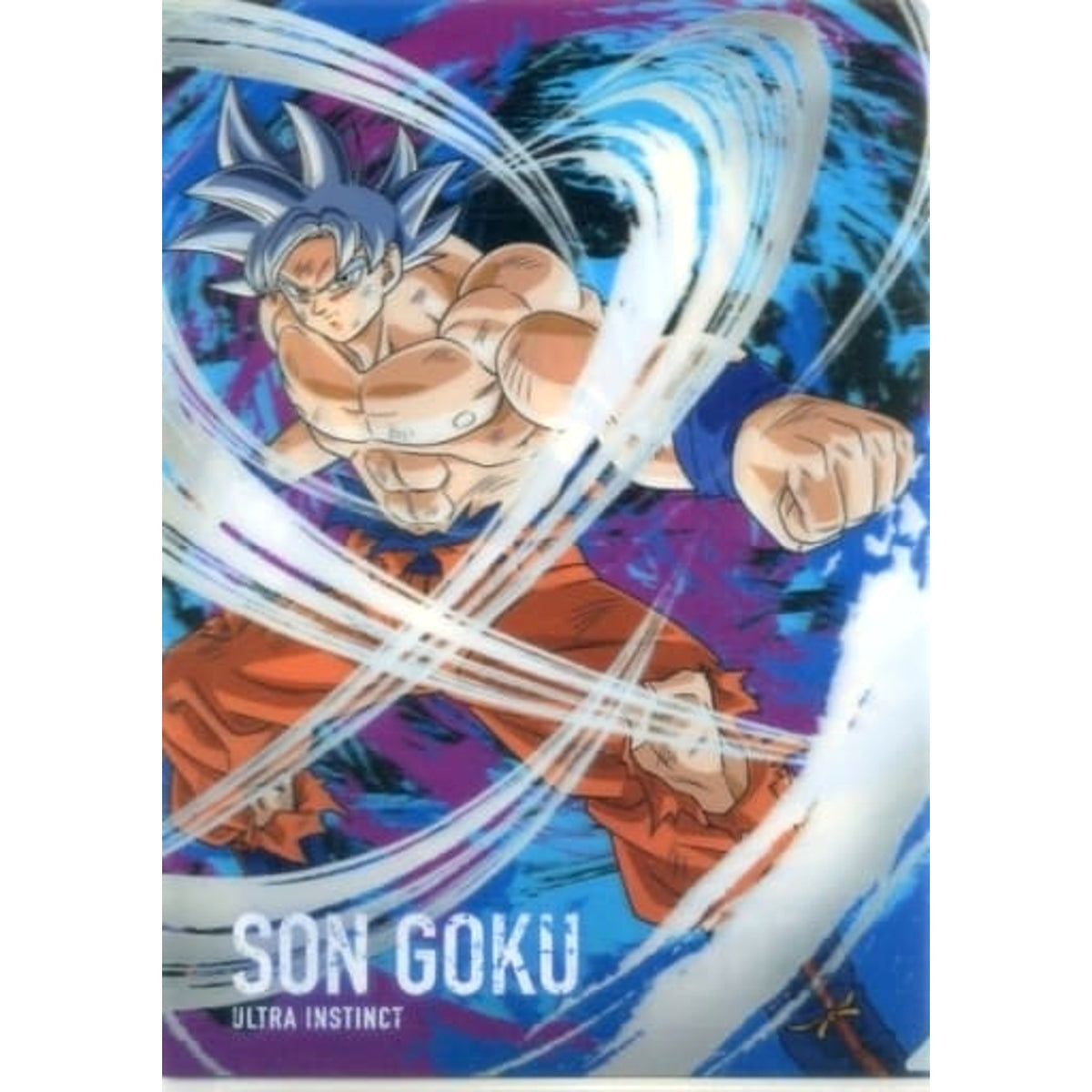 Dragon Ball Z Dokkan Battle Son Goku Ultra Instinct Secret Ichiban Kuji 6th Anniversary A4 File Folder Prize H [USED]