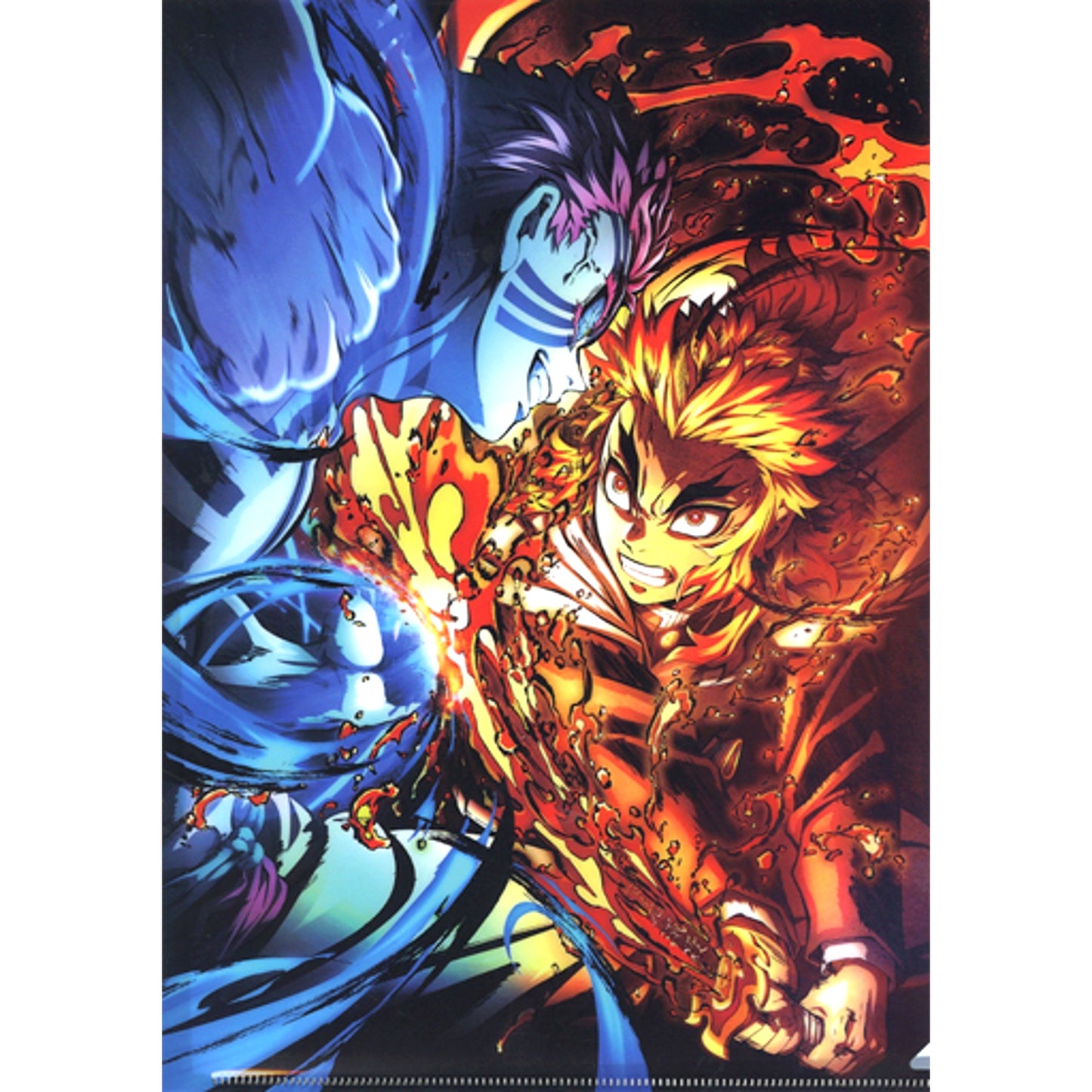 3rd Key Visual A4 Clear File Demon Slayer: Kimetsu no Yaiba the Movie: Mugen Train AnimeJapan 2021 Goods [USED]