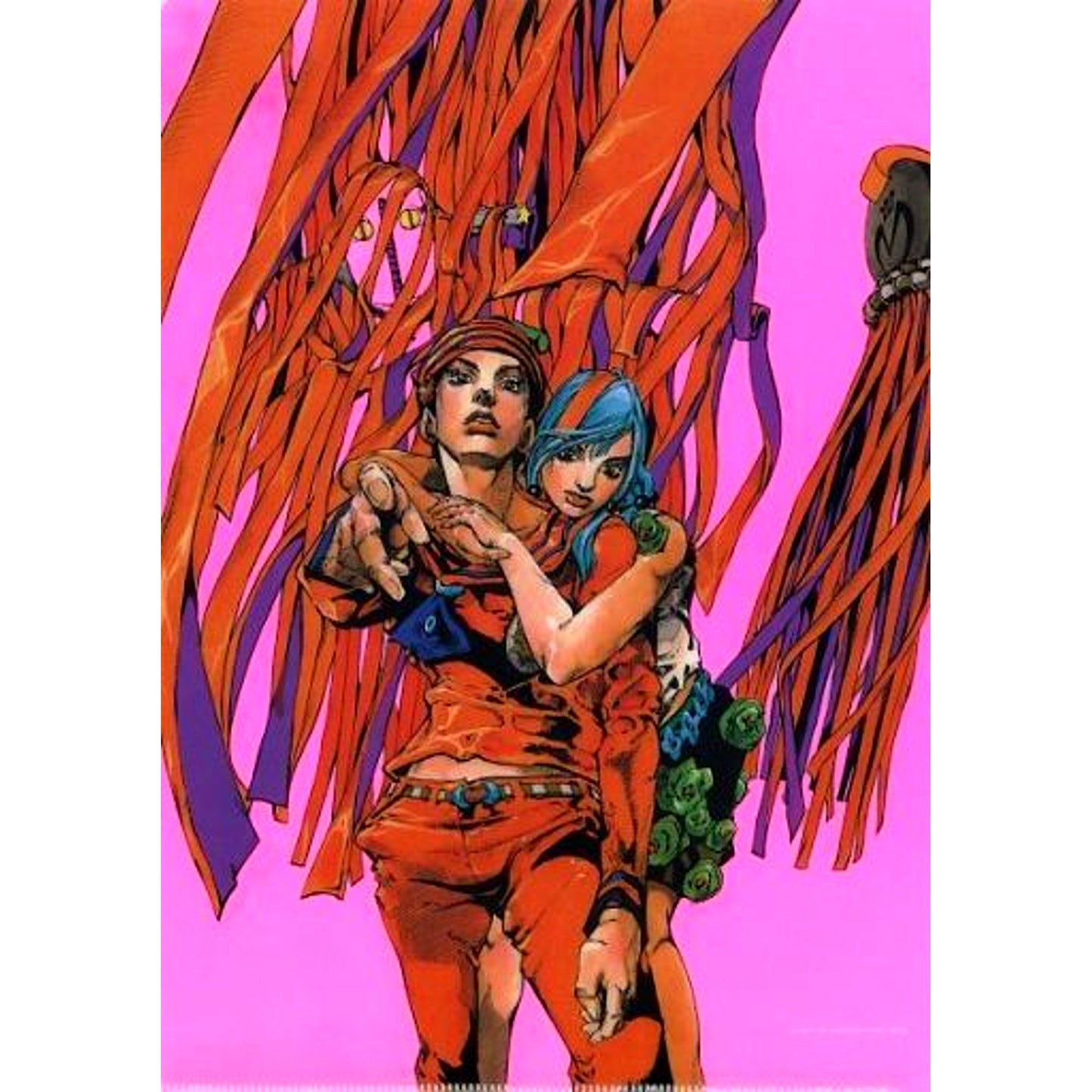 Josuke Yasuho A4 Clear File JoJo's Bizarre Adventure Hirohiko Araki JoJo Exhibition in S City Morioh Town 2017 [USED]