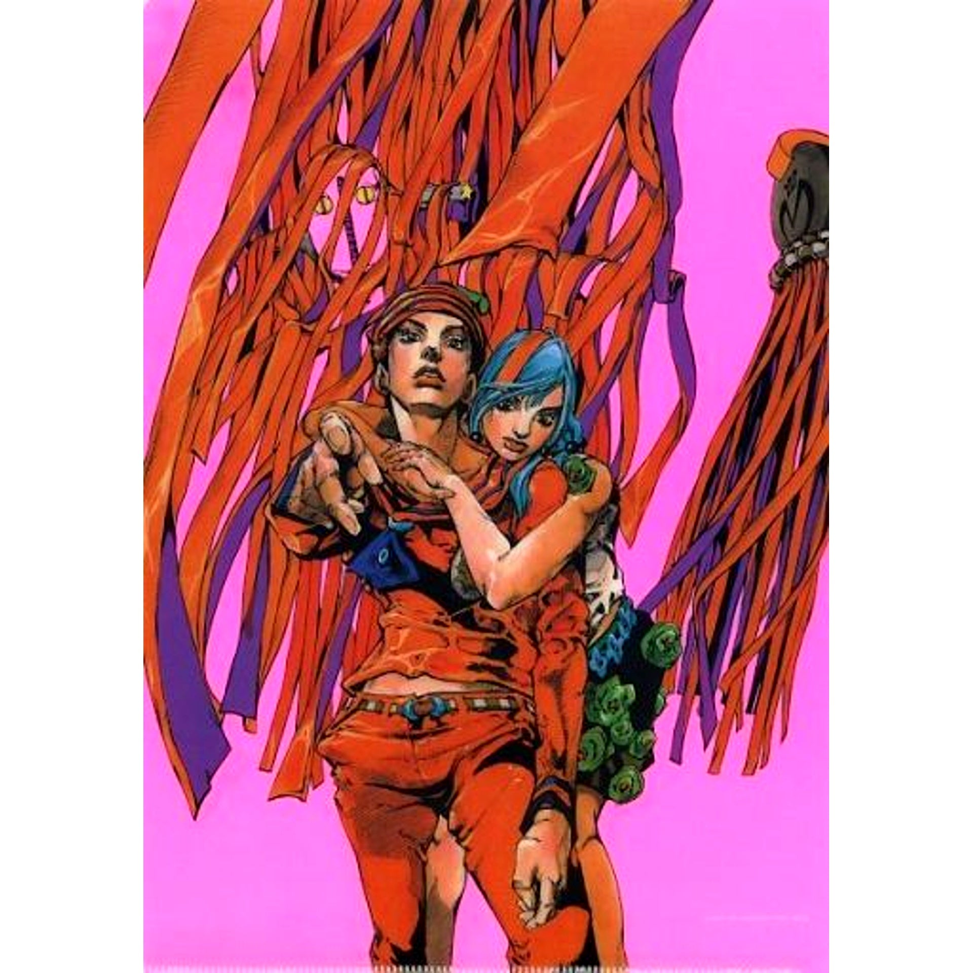 Josuke Yasuho A4 Clear File JoJo's Bizarre Adventure Hirohiko Araki JoJo Exhibition in S City Morioh Town 2017 [USED]