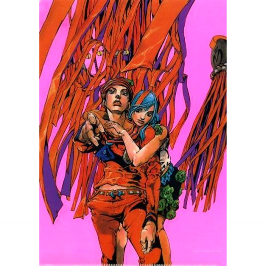Josuke Yasuho A4 Clear File JoJo's Bizarre Adventure Hirohiko Araki JoJo Exhibition in S City Morioh Town 2017 [USED]