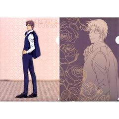 Subaru Okiya L Prize A4 Clear File Set of 2 Sega Lucky Kuji Detective Conan Red Party Collection [USED]
