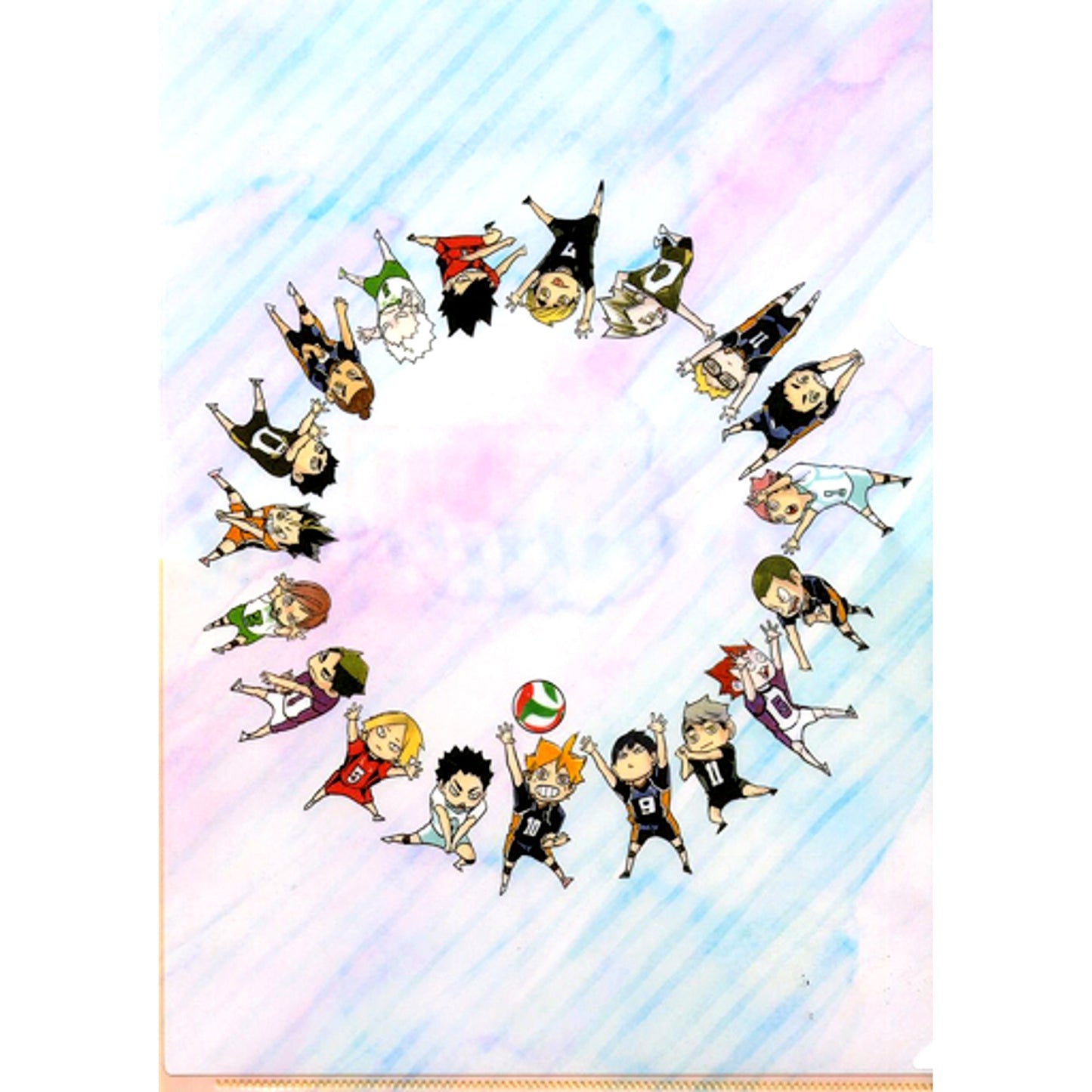 Group Clear File Haikyu!! Exhibition Chibi Character Illustration Ver. Haikyu!! [USED]
