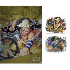 One Piece Usopp Ichiban Kuji With Treasure Cruise Vol. 2 Clear File & Sticker Set Treasure Cruise Prize G [USED]