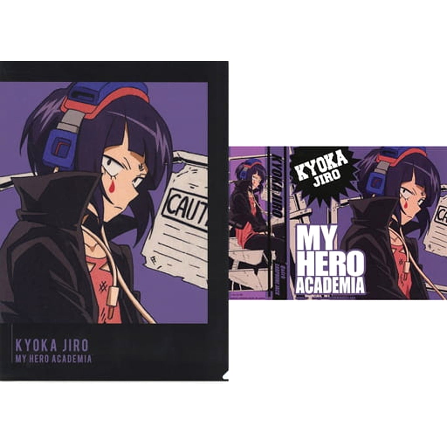 My Hero Academia Kyoka Jiro Ichiban Kuji Get a Chance! A4 Clear File & Sticker Set Prize H [USED]