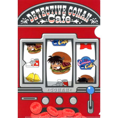 Conan Edogawa Food Mini Character E Prize 1 A5 Mini Clear File Sega Lucky Kuji ONLINE Detective Conan Cafe American Diner FILE.2 [USED]