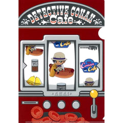 Shuichi Akai Food Mini Character E Prize 4 A5 Mini Clear File Sega Lucky Kuji ONLINE Detective Conan Cafe American Diner FILE.2 [USED]