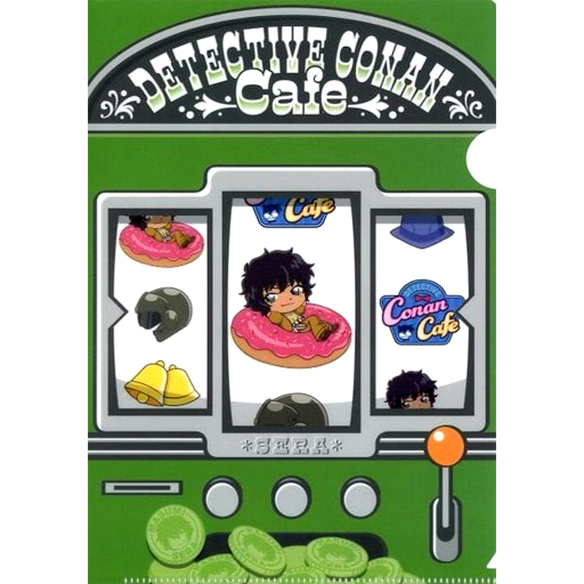 Masumi Sera Food Mini Character E Prize 5 A5 Mini Clear File Sega Lucky Kuji ONLINE Detective Conan Cafe American Diner FILE.2 [USED]