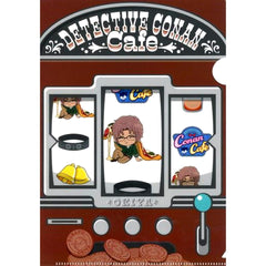 Subaru Okiya Food Mini Character E Prize 10 A5 Mini Clear File Sega Lucky Kuji ONLINE Detective Conan Cafe American Diner FILE.2 [USED]